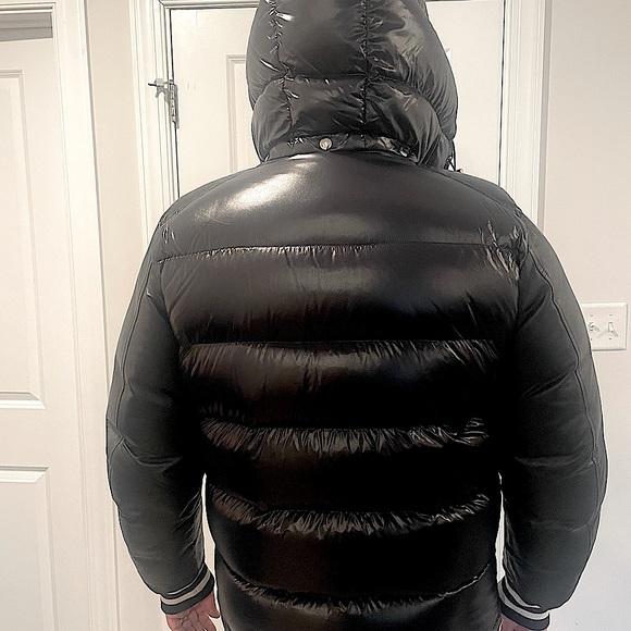 MONCLER Quilted Lacquered-Nylon Hooded Down Jacket size 6 limited edition - Picture 3 of 10